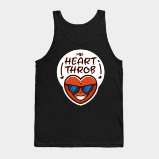 Mr. Heart throb - the coolest heart around! Tank Top